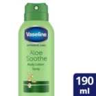 Vaseline Intensive Care Aloe Spray Moisturiser 190ml