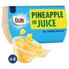 Dole Pineapple In Juice Fruit Pots Multipack 4 x 113g