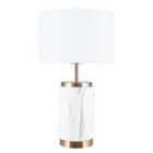 Marble Effect and Brass Ceramic Table Lamp