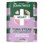 John West Heart No Drain Tuna With Added Omega 3 In Rapeseed Oil 3 Pack 3 x 110g