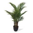 Artificial Real Touch Areca Palm Tree in Black Plant Pot