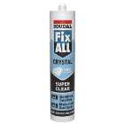 Soudal Fix ALL Crystal Hybrid Sealant & Adhesive - 290ml
