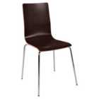 Teknik Loft Bistro Chair with Wenge-Coloured Seat and Back – Pack of Four