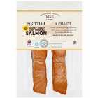 M&S 2 Scottish Honey Roast Hot Smoked Salmon 160g