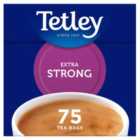 Tetley Extra Strong Tea Bags 75 per pack