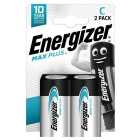Energizer Max Plus C Batteries, Alkaline 2 per pack