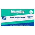Everyday Vinyl Disposable Gloves Powder Free L 100 per pack