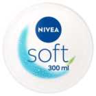 NIVEA Soft Moisturiser Cream for Face, Hands & Body 300ml