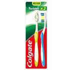 Colgate Twister Fresh Medium Toothbrush Twin Pack 2 per pack