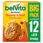 BelVita Breakfast Biscuits Honey & Nuts 12 Pack 12 x 45g