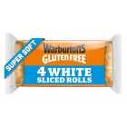 Warburtons Gluten Free Super Soft Sliced Square Rolls 4 per pack