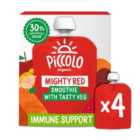 Piccolo Red Fruit & Veg Organic Smoothie Pouches 6 mths+ Multipack 4 x 90g