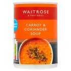 Waitrose Carrot & Coriander Soup, 400g