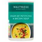 Waitrose Cream of Petits Pois & Bacon Soup, 400g