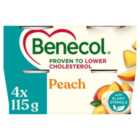 Benecol Cholesterol Lowering Yoghurt Peach 4 x 115g
