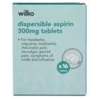 Wilko Dispersible Aspirin 16 pack