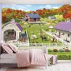 Walltastic Horse and Pony Stables Wall Mural