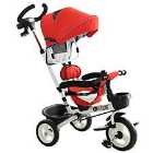 Reiten 4-in-1 Kids Tricycle & Stroller with Canopy - Red