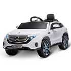 Reiten Kids Mercedes Benz EQC 400 12V Electric Ride-On Car with Lights, Music & Remote - White