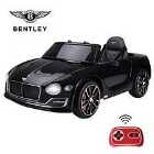 Reiten Kid Bentley Electric Ride On Car with LED Lights, Music & Parental Remote Control - Black