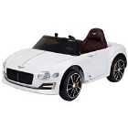 Reiten Kids Bentley Electric Ride On Car with LED Lights & Parental Remote Control - White