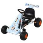 Reiten Kids Adjustable Seat PP Pedal Go-Kart - Light Blue