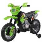 Reiten Kids Electric Ride On Motorbike 6V Battery Power - Green