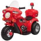 Reiten Kids Electric Motorbike Ride On Toy 6V with Light, Music, Horn & Storage - Red