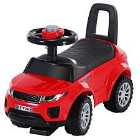 Reiten 3-in-1 Ride On Car Walker/Push-Along/Slider with Horn, Steering Wheel & Under Seat Storage - Red