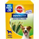 Pedigree 35 Pack Dentastix Fresh Adult Small Dog Treats 550g