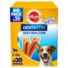 Pedigree 35 Pack Dentastix Daily Adult Small Dog Treats 550g