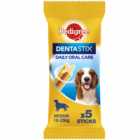 Pedigree Dentastix Daily Adult Medium Dog Dental Treats 128g 5 Pack