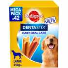 Pedigree Dentastix Daily Adult Large Dog Treats 42 Pack 1.62kg