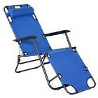 Outsunny Reclining Lounge Chair - Blue