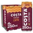Costa Coffee Caramel Latte Iced Coffee 4 x 250ml