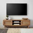 Indi TV Unit, Rattan for TVs up to 60"