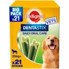 Pedigree 21 Pack Dentastix Fresh Adult Large Dog Treats 810g