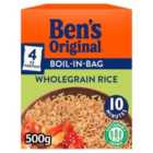 Ben's Original Boil-In-Bag Wholegrain Rice 4 Bags 500g