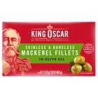 King Oscar Mackerel Fillets in Olive Oil, drained 80g