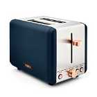 Tower T20036MNB Cavaletto 850W 2 Slice Toaster - Blue