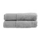 Allure Pair of Marlborough Bamboo Bath Towels - Grey
