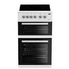 Beko KDVC563AW Double Oven 89L Electric Cooker - White