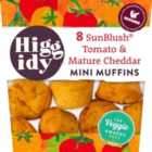  Higgidy 8 Cheddar & Tomato Mini Muffins 160g