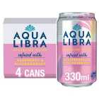 Aqua Libra Raspberry & Blackcurrant Infused Sparkling Water 4 x 330ml