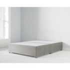 Reinforced Divan Bed Base Grey Velvet