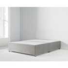 Standard Divan Bed Base Grey Velvet