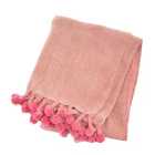 Sass & Belle Nevada Pink Herringbone Blanket Throw