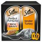 Sheba Perfect Portions Turkey in Rich Gravy, 6x37.5g