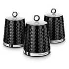 Morphy Richards Dimensions Set of 3 Canisters - Black
