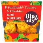 Higgidy 8 Sunblush Tomato & Cheddar Muffins, 160g